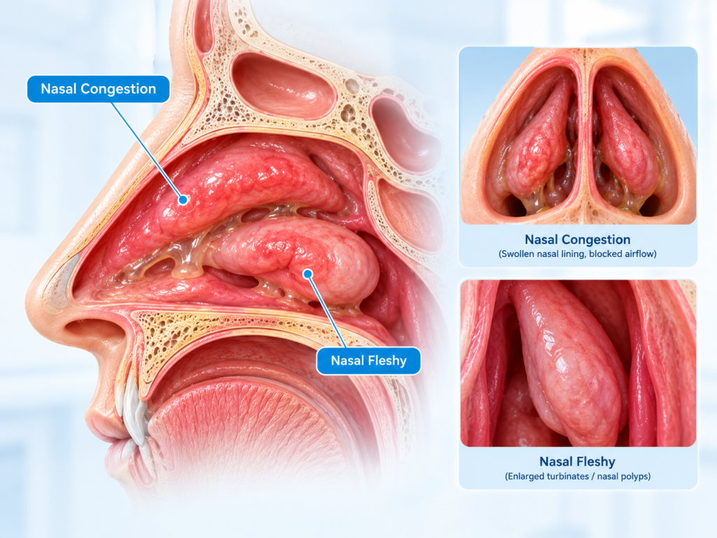 Nasal Congestion & Nasal Fleshy